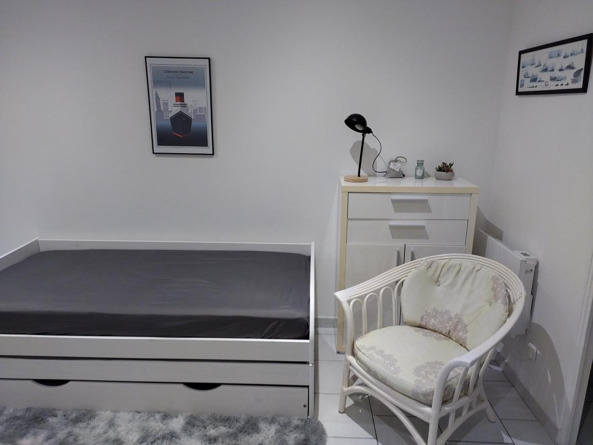 Studio Charmant Canape Lit Netflix Prime Video Wifi Dazn El Havre Exterior foto